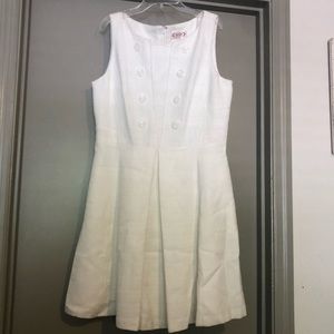 White Button Dress